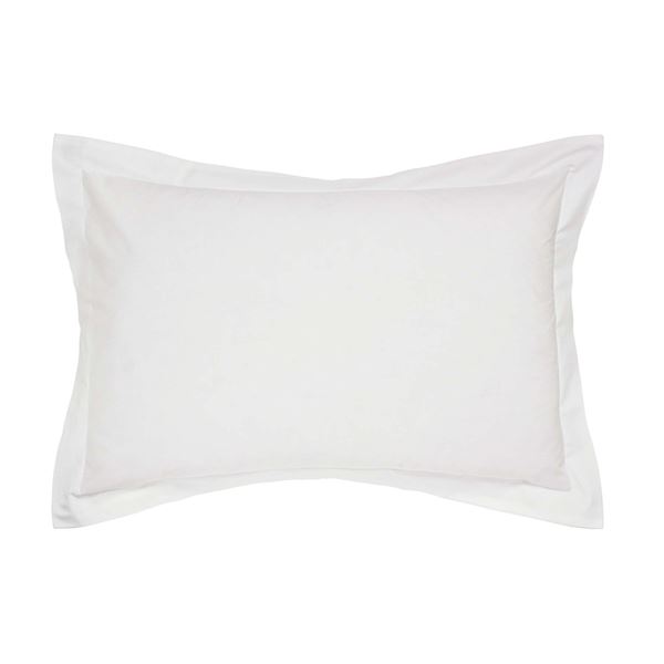 Plain Dye Oxford Pillowcase - White